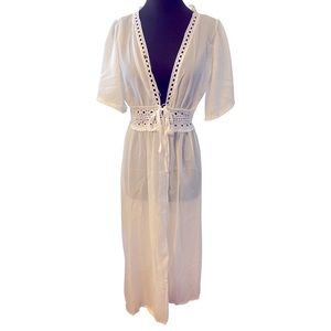 White beach coverup NWOT